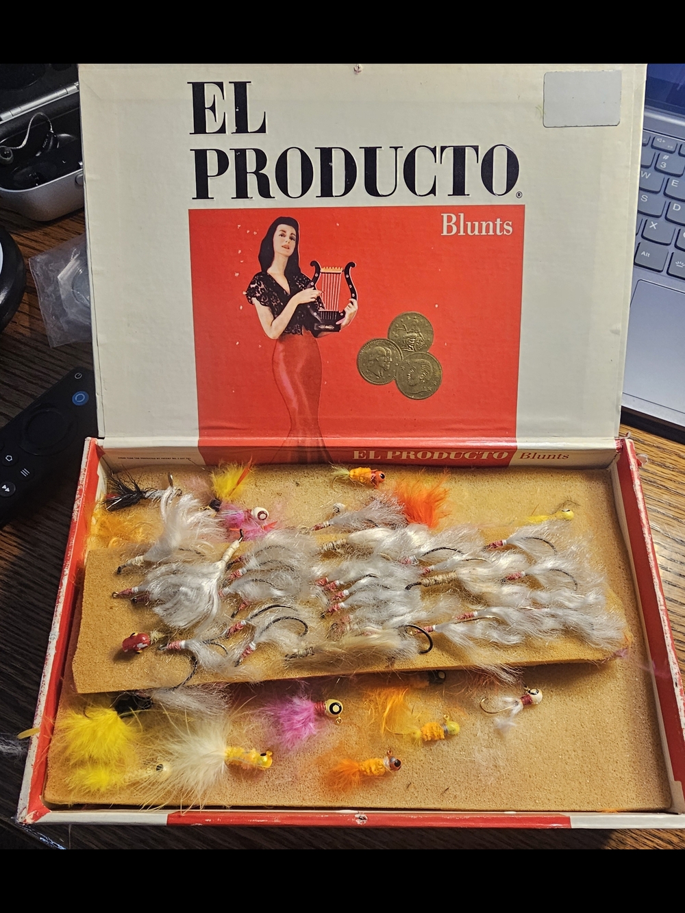 Vintage Handmade Fishing Lures/Flies, 100-130 In Box